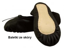 Baletki ze skóry